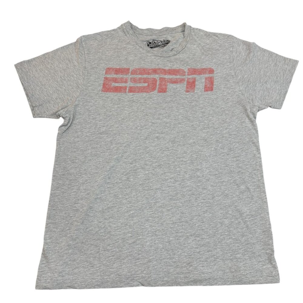 ESPN Logo Graphic Tee Heather Gray Sz Large